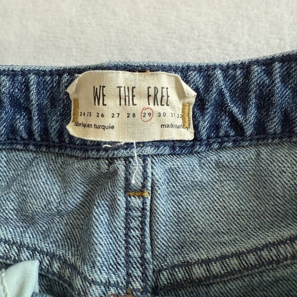 We The Free Distressed Button-Up Y2K Mini Skirt - Size 29 - Picture 5 of 8